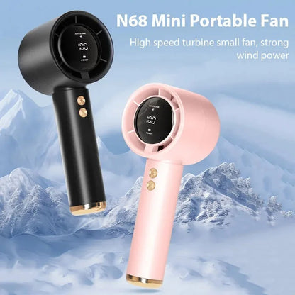 Mini Handheld Fan USB Fast Charging Portable High-Speed Mute Air Calculator