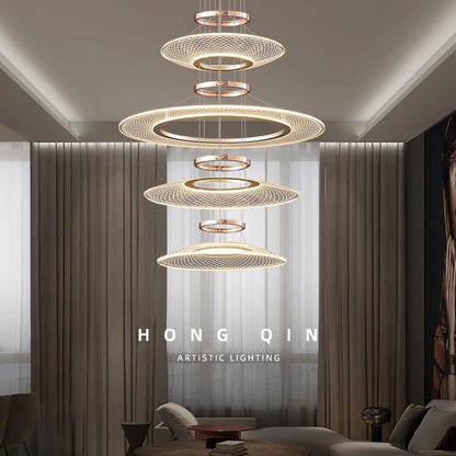 Living Room Pendant Light Duplex Staircase Pendant Light Villa for Dining Table Hanging Lamp