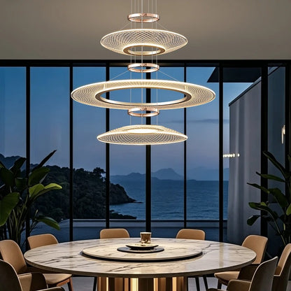 Living Room Pendant Light Duplex Staircase Pendant Light Villa for Dining Table Hanging Lamp