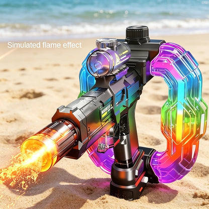 Electric Water Gun Ice Rat with Light Sound Energy Gathering Ring