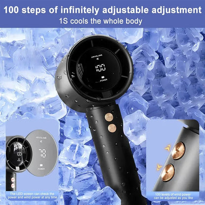 Mini Handheld Fan USB Fast Charging Portable High-Speed Mute Air Calculator