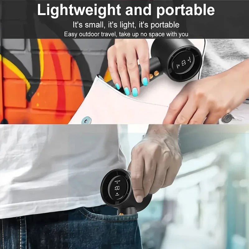 Mini Handheld Fan USB Fast Charging Portable High-Speed Mute Air Calculator